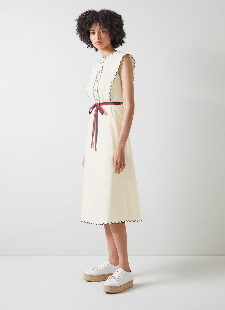 Lk bennett cream dress best sale